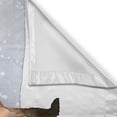 thumbnail image 3 of Ambesonne Fox Kitchen Curtains, Side View Painting Snow Animal, 55"x45", Indigo Burnt Orange, 3 of 3