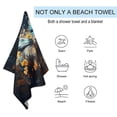 thumbnail image 2 of Watercolor Butterfly Beach Towel Microfiber Beach Towels Sand Free Quick Dry Lightweight Travel Towels, 2 of 7