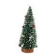 thumbnail image 2 of Riguas Mini Christmas Tree with Wood Base Colorful Beads Simulation Pine Needle Cedar Tree Ornament Cute Desktop Christmas Tree Home Table Decoration New Year Gift, 2 of 6