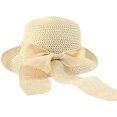 thumbnail image 3 of Sombrero de paja de verano Sailing con visera para mujer Beige, 3 of 5