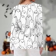 thumbnail image 4 of Satingcolo Halloween Shirts Women Long Sleeve Crewneck Casual Dressy Tops Funny Graphic Halloween Costumes Fall Fashion Outfits White 3XL, 4 of 4