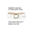 thumbnail image 3 of Allegra K Womens Belt Faux Leather Waist Solid Color Pin Buckle Belts for Girls Ladies, 3 of 4