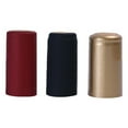 thumbnail image 4 of 100 Pcs Capsules Rétractables pour Bouteille de Vin, Film Rétractable en Plastique Rouge, Accessoires de Vin Professionnels, Style Bouteille à Bouche Droite, Noir (Motif Aléatoire), 4 of 9