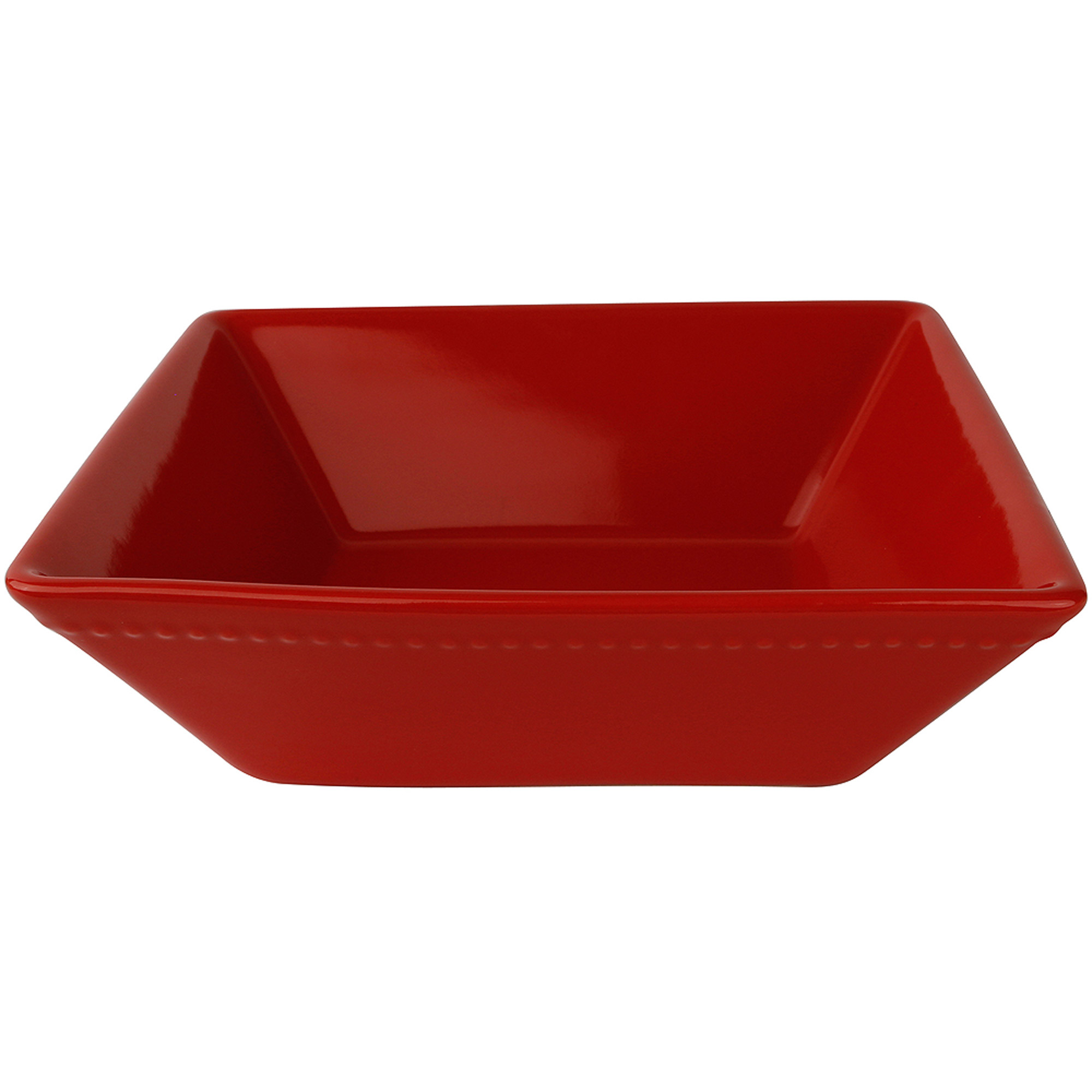 10 Strawberry Street Nova Beaded Square 19-Piece Dinnerware Set