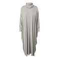 thumbnail image 6 of HJYCHN Elegant Women Abaya Prayer Dress with Hooded Hijab Kaftan Arab Robe for Daily Wear Grey One Size, 6 of 7