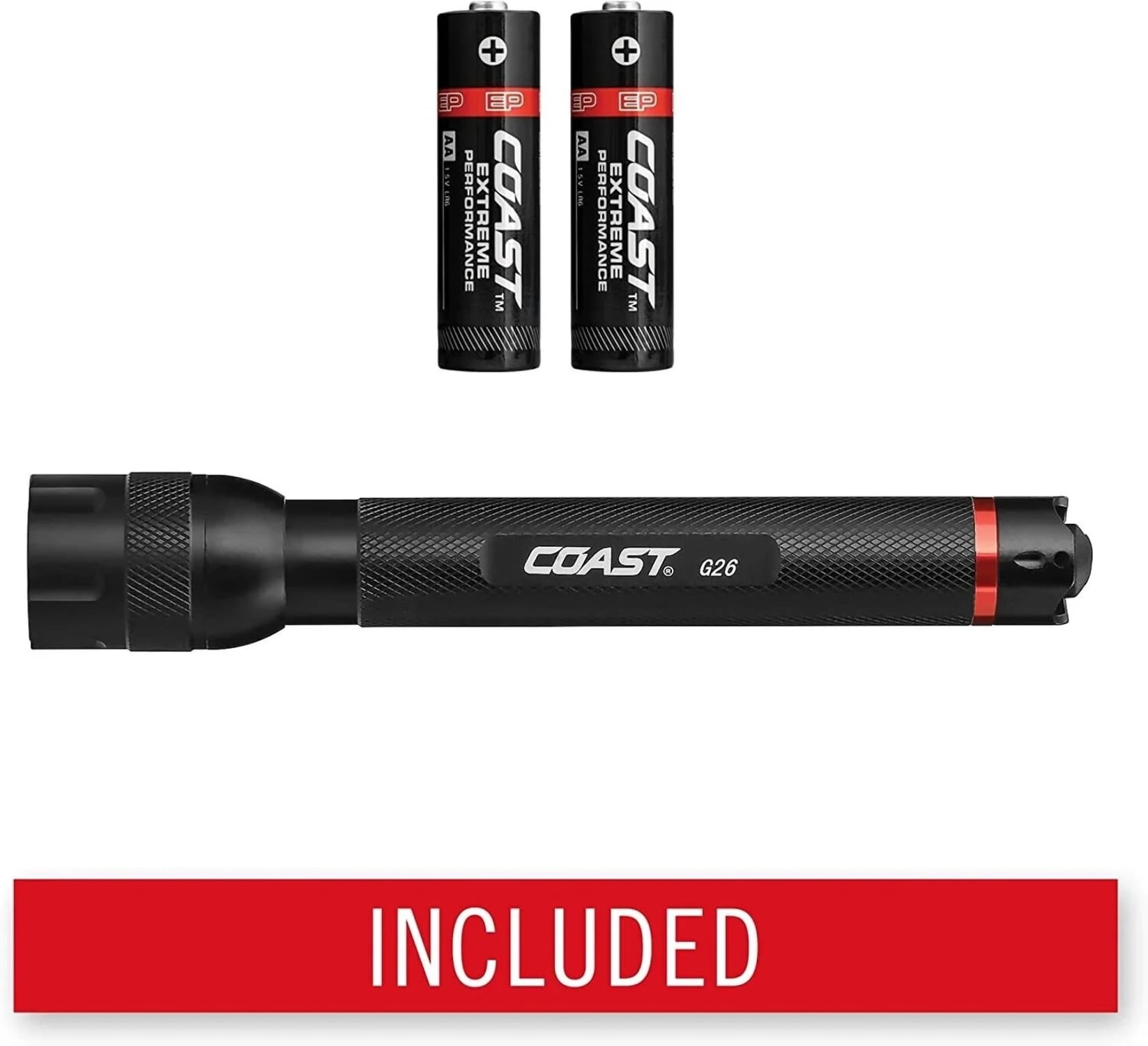 Coast Black Aluminum 83 lm. 13 h Run Time Rear Switch Fixed Beam LED Flashlight