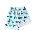 thumbnail image 2 of FASHOFT Boys Swim Trunks with Compression Liner Swim Shorts Stretchy Quick Dry Dinosaur Print Swimsuit Beach Poor Kids Board Shorts Sky Blue, 2 of 4