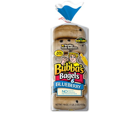 BUBBA'S SLICED BAGELS 6, BLUEBERRY