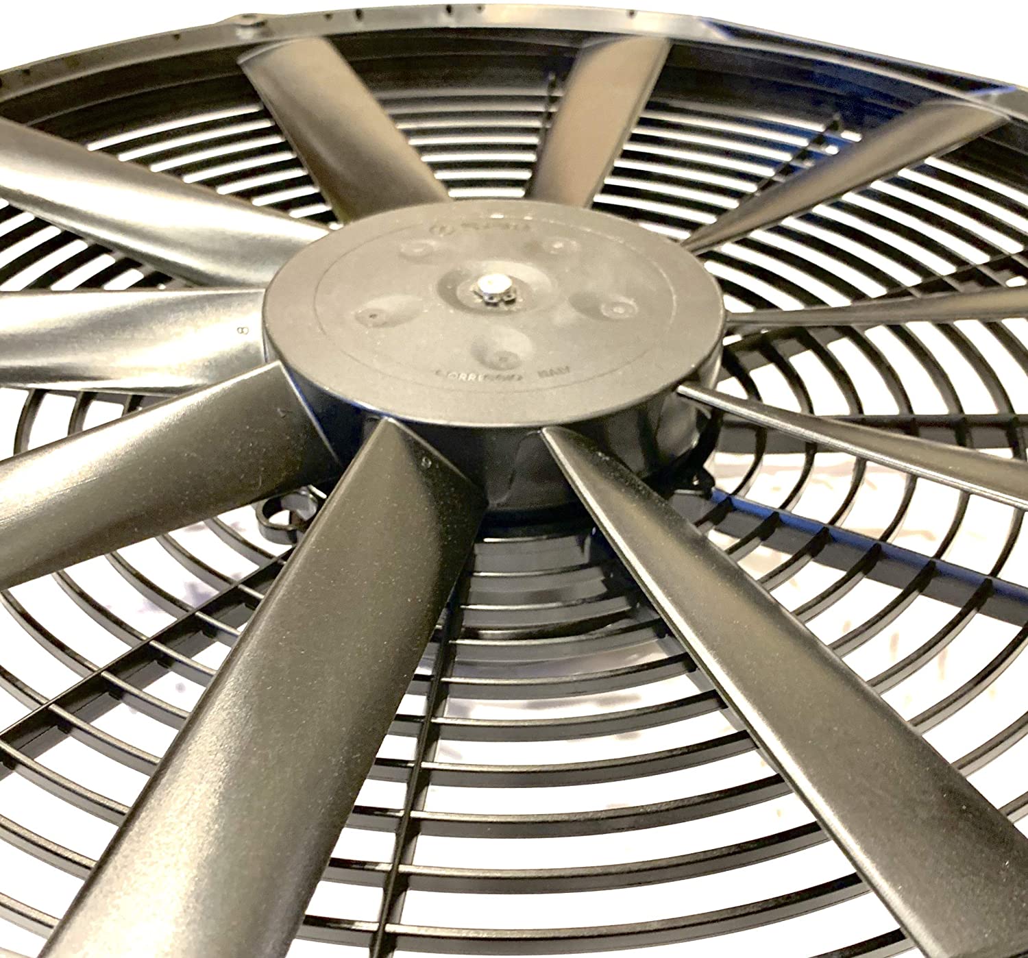 SPAL 12" Pusher Fan 1687 CFM – 12V VA01-AP70/LL-36S W/ FR-PT Harness, Made In Italy