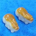 thumbnail image 1 of Jade Afghan white jade Pixiu hand-held piece, Afghan Pixiu with skin, unisex pendant., 1 of 4