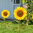 thumbnail image 6 of 2 Pack Sunflower Garden Stakes Decor, Vibrant Acrylic Outdoor Flower Stakes for Lawn, Pathway, Patio, and Backyard Garden Decorations, 6 of 9