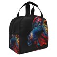 thumbnail image 2 of Easygdp Colorful Betta Fish Bolsa Térmica Premium - Tela Oxford Impermeable, Gran Capacidad, Bolsillo Frontal, Unisex para Trabajo, Escuela, Actividades al Aire Libre y Picnics, 2 of 8