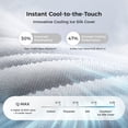 thumbnail image 4 of Sweetnight CoolNest 12 Inch Queen Mattress, Queen Size Mattresses with DuoSense Pillow Top & Dynamic Coil for Feels up to 8° Cooler, Medium Memory Foam Mattress Pressure Relief CertiPUR-US Certified, 4 of 12
