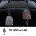 thumbnail image 3 of ELAYARD 1Pc Practical Flexible Car Internal Hook with Shiny Rhinestones for Back Seat, 3 of 7