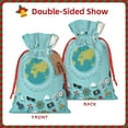 thumbnail image 2 of Naloa Travelling on Airplane Drawstring Christmas Bags, 3D Xmas Gift Bags, Christmas Wrapping Bags, Xmas Goodie Bags, Treat Pouch Bags, Party Favor Bags-Medium, 2 of 9