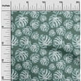 thumbnail image 2 of oneOone Cotton Silk Dark Teal Green Fabric Ocean Underwater Life Diy Clothing Quilting Fabric Print Fabric By Yard 42 Inch Wide, 2 of 4