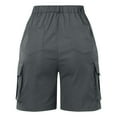 thumbnail image 3 of Hienoo Women's Cargo Shorts Straight-Leg Lightweight Hiking Bermuda Shorts, Sizes S-XXL, 3 of 4