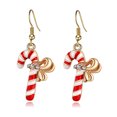 thumbnail image 2 of Árbol de Navidad Copo de nieve Lazo Jingle Bell Santa Clau Halloween Pesadilla antes de Navidad Pendientes para mujeres niñas CZ Hipoalergénico Piercing Joyería Regalo de vacaciones, 2 of 5