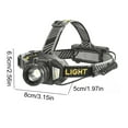 thumbnail image 2 of LED potente faro Torch Torch Power Exhibing Camping Head Light para pesca de senderismo, 2 of 9