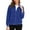 Blue, variant on IWRICH Women's Sherpa Jacket Fuzzy Fleece Warm Zip up Comfy Coat Winter Outerwear with Pockets Red XL