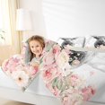 thumbnail image 5 of Erosebridal Highland Cow Bedding Comforter Set for Girls, Pink Floral Gray Marble King Bedding Sets, 5 of 6