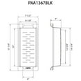 thumbnail image 2 of Ruvati USA RVA1367BLK 17 in. Workstation Sink Colander Black Composite Pasta Strainer Basket, 2 of 7