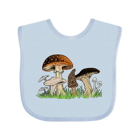 

Inktastic Mushroom Hunting for Morel Mushroom Gift Baby Boy or Baby Girl Bib