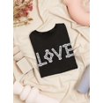 thumbnail image 3 of Love Strips Art Text    Shaped T-Shirt Women -Image by Shutterstock, Female 3X-Large, 3 of 4