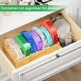 thumbnail image 6 of Semiocthome Drawer Organizer Bamboo Expandable Lid Organizer with 3 Adjustable Divider,Kitchen,Natural, 6 of 9