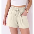 thumbnail image 4 of ANRABESS High Waisted Shorts for Women Summer Drawstring Lounge Shorts with Pockets Casual Loose Beach Vacation Shorts, 4 of 8