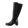 thumbnail image 2 of Naturalizer Brent Wide Calf Women's Boots Black Leather Size 11 W, 2 of 8