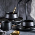 thumbnail image 2 of GROWTH TANK Japanese Ceramic Tea Cups Handcraft Porcelain Mugs Chinese Kung Fu Cup 200ml Big Black A, 2 of 9