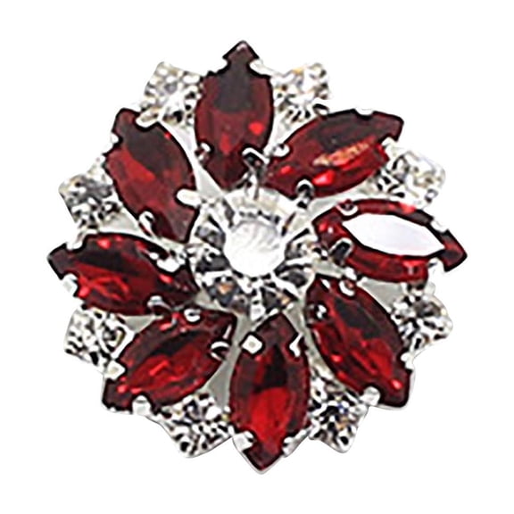 TACILIP Home Decor, Floral Rhinestone Glass Button DIY Hand Decorated Button Shirt With, Gifts for Family