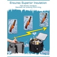 thumbnail image 4 of Enfriador TuerCao Soft Insulate 30 cm a prueba de fugas, 28 L, gris, 4 of 6