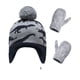 thumbnail image 2 of Minnieouse Gorro Conjunto de guantes Diseño de orejeras Gorros de punto para niños con patrones de dinosaurios Dibujos animados Accesorios de invierno Sombreros gris azul S 1-2 ans Minnieouse AP009413-04B, 2 of 6