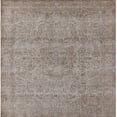 thumbnail image 1 of Ahgly Company Machine Washable Indoor Square Industrial Modern Khaki Rose Pink Area Rugs, 7' Square, 1 of 7