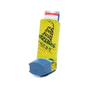 Carbon Fiber Skin Compatible With Ventolin HFA Asthma Inhaler Sticker Design Design Tread Lightly
