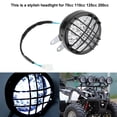 thumbnail image 4 of ATV Front Headlight, Energy Saving High Visibility LED Headlight Black Shell  For 70cc 110cc 125cc 200ccCar Go Kart, 4 of 8