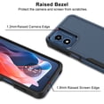 thumbnail image 5 of Ebizware Shockproof Heavy Duty Cell Phone Case for Motorola Moto G Play 4G, Dark Blue, 5 of 11