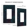 thumbnail image 3 of Haiem Boho Pattern Decorative Wall Plates, 1-Gang 5.0" x3.0", Unbreakable Thermoplastic Faceplate Cover for Decorator Receptacle Outlet & Switch-Style U, 3 of 6