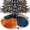 Blue Orange, variant on Navy Blue Burnt Orange Christmas Tree Skirt 48 Inches, Artwork Geometric Contemporary Xmas Trees Skirt Mat Cover Decorations for Holiday Party Indoor Outdoor