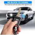 thumbnail image 7 of Key Fob Cover Compatible with Honda Accord Civic CR-V Crosstour HR-V LX 2013-2022 Keychain Case Holder Protector,Black, 7 of 7