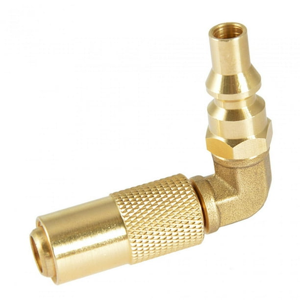 1/4' RV Quick Connect Adapter Conversion Fitting Elbow Brass Propane