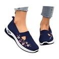 thumbnail image 5 of YOUYEDIAN Orthopedic Shoes for Women Arch Support Nurse Shoes Wide Slip on Non Slip Volleyball Shoes Mesh Stretch Comfortable 2026 New Foam Shoes (Blue), 5 of 6