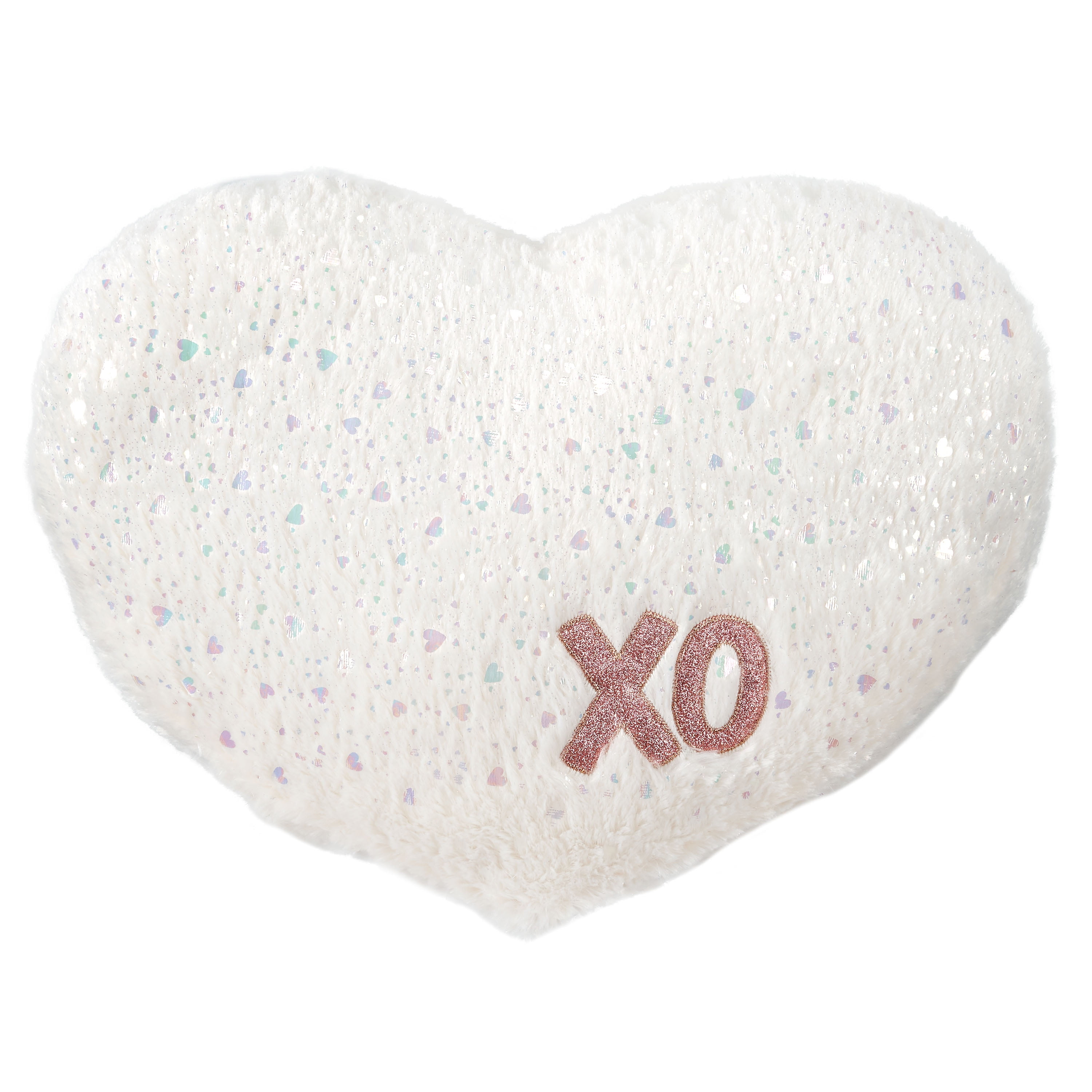 Way To Celebrate Valentine's Day Plush Heart Pillow, White Walmart