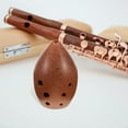 thumbnail image 2 of Chinese Flute Xun Instrument Ceramic Ocarina Ancient Xun Instrument 8 Hole Ceramic Ocarina Musical Instruments With Cleaning Cloth For Kids Children Beginner, 2 of 5