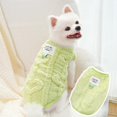 thumbnail image 4 of 2pcs Small Dog Sweaters with Leash D-Ring Fleece Warm Puppy Sweater Fall Winter Pet Coat Dog Clothes for Small Medium Dogs,Cats (Pink-Green, L(9-13lb)), 4 of 6