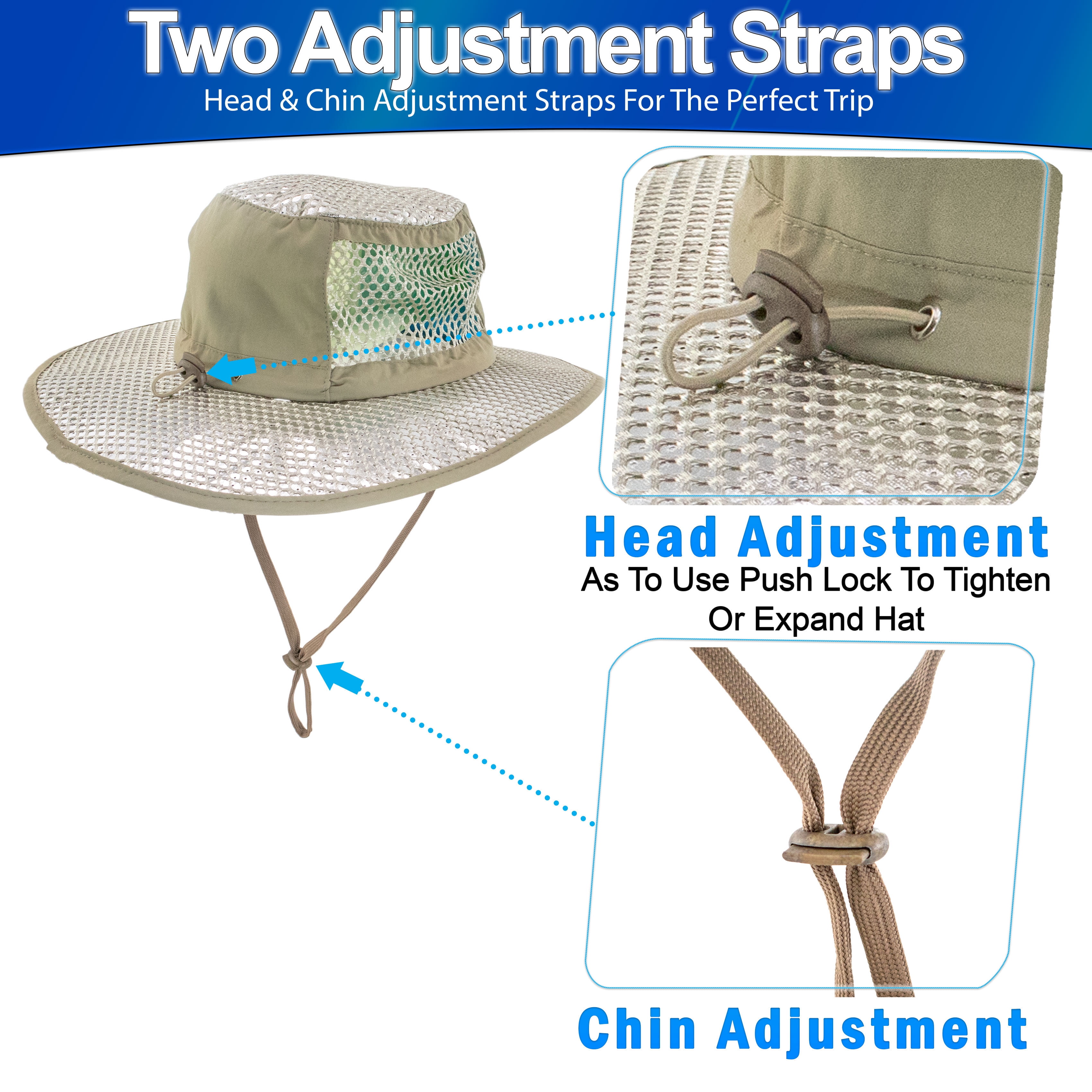 5 Star Super Deals Cooling Sun Hat, SPF Reflective Brim, UV