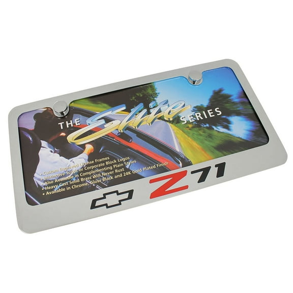 Chevrolet Z71 Chrome Metal License Plate Frame