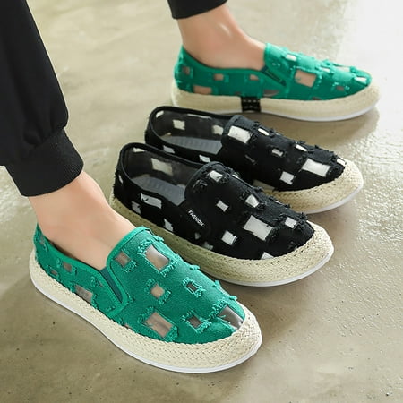 

Aayomet Fashion Sneakers Men s Spring And Summer New Non Slip Walking Fashion Light Shoes Flar Mesh Sport Shoes Black 7.5